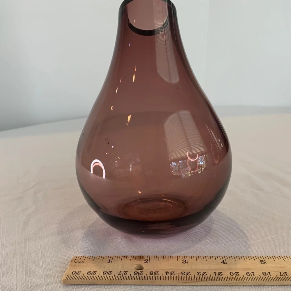 IKEA purple glass vase‎